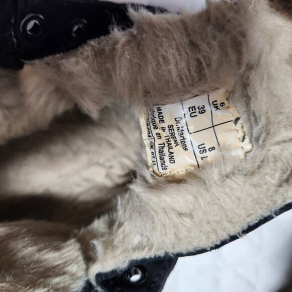 Dr. Martens Serena Black Fur-Lined Women's Boots - Picture 12 of 12